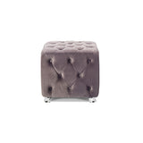 Jordi Velvet Cube Ottoman