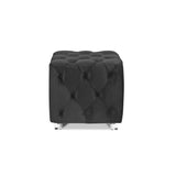 Jordi Velvet Cube Ottoman