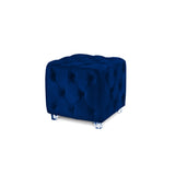 Jordi Velvet Cube Ottoman