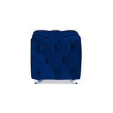 Jordi Velvet Cube Ottoman