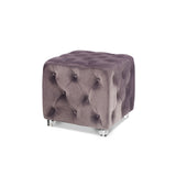 Jordi Velvet Cube Ottoman